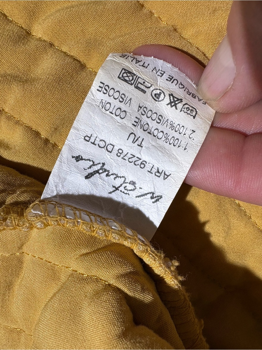 L’atelier Paris Intuition Quilted Mustard Open-Front Jacket Oversized S-L - Picture 7 of 11